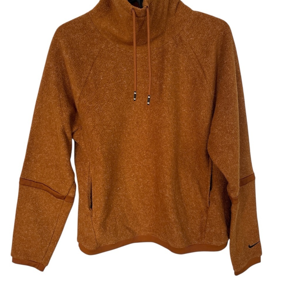 NIKE Therma Cowl Neck Sweater Pullover Cedar